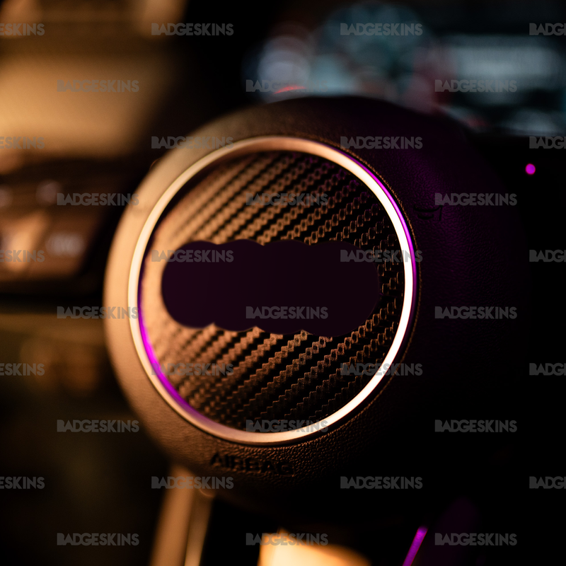 Load image into Gallery viewer, Audi - 8Y - S3 - Carbon Fiber Steering Wheel Airbag Inlay