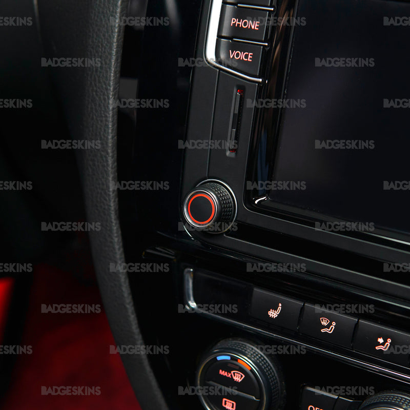 Load image into Gallery viewer, VW - MK6.5 - Head Unit Power Button Blackout Set