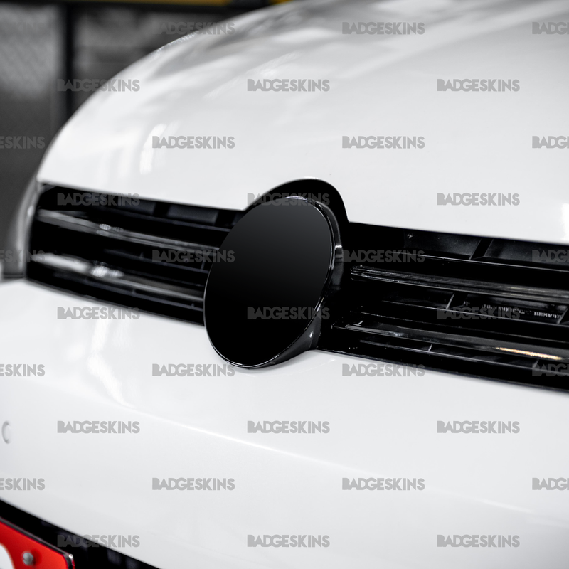 Load image into Gallery viewer, VW - MK7 - Golf R - Front Grille VW Emblem Housing Chrome Delete