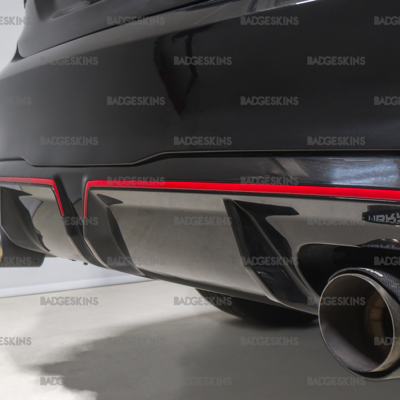 Load image into Gallery viewer, Kia - 3rd Gen FL - Forte GT - Rear Bumper Red Stripe Overlay