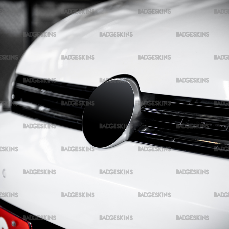 Load image into Gallery viewer, VW - MK7 - Golf R - Front Grille VW Emblem Housing Chrome Delete