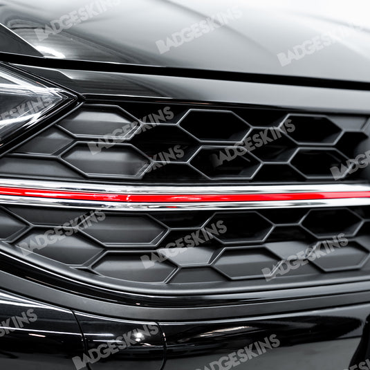 VW - MK7.5 - GLI - Front Grille Red Bar Overlay