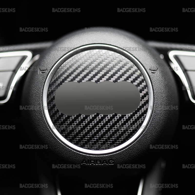 Load image into Gallery viewer, Audi - 8Y - S3 - Carbon Fiber Steering Wheel Airbag Inlay