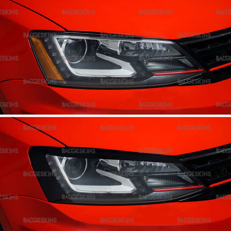 Load image into Gallery viewer, VW - MK6/6.5 - Jetta - Headlight Amber Delete & Eyelid (Projector)