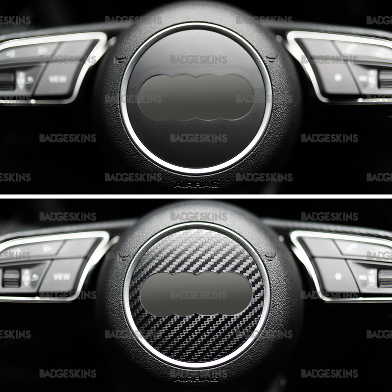 Load image into Gallery viewer, Audi - 8Y - S3 - Carbon Fiber Steering Wheel Airbag Inlay