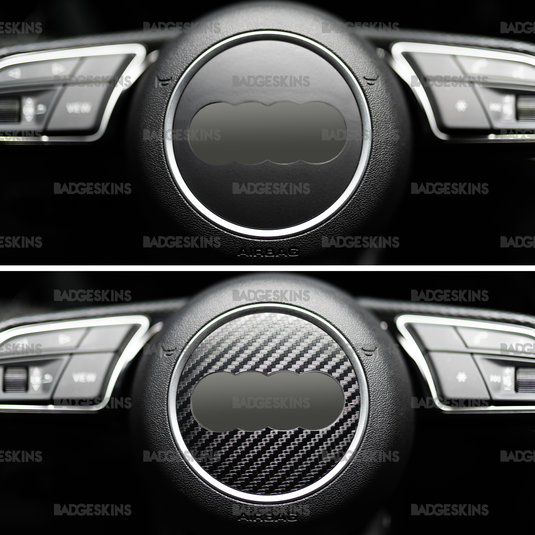 Audi - 8Y - S3 - Carbon Fiber Steering Wheel Airbag Inlay