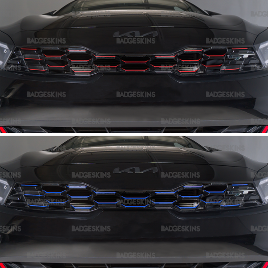 Kia - 3rd Gen FL - Forte GT - Front Grille Red Accent Delete