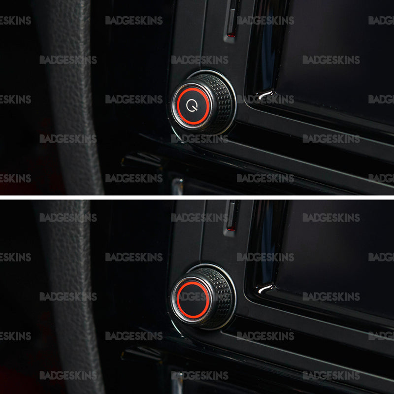 Load image into Gallery viewer, VW - MK6.5 - Head Unit Power Button Blackout Set