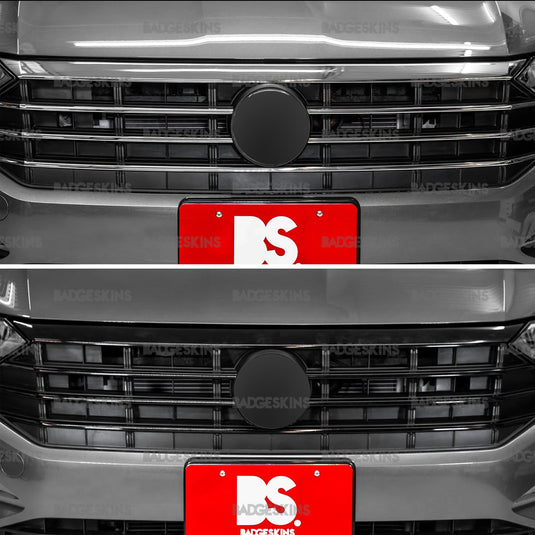 VW - MK7 - Jetta - Front Grille & Cowl Chrome Bar Delete