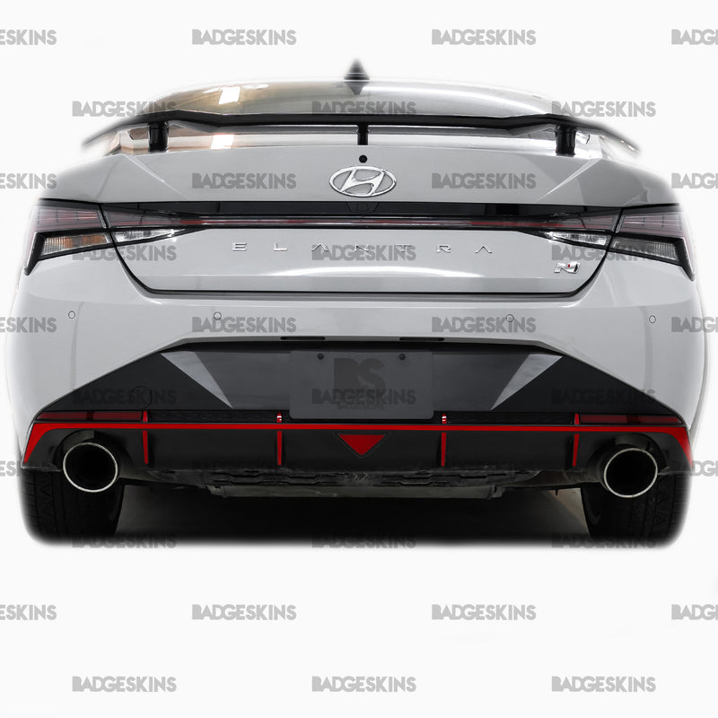 Load image into Gallery viewer, Hyundai - 7th Gen - Elantra N - Rear Bumper Diffuser Accent Overlay