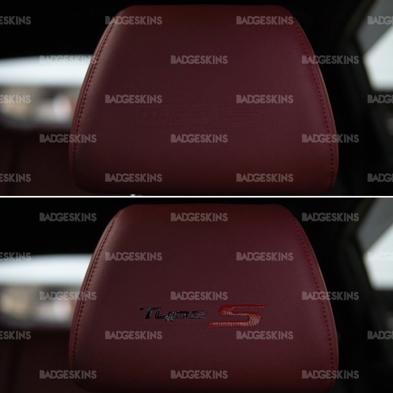 Load image into Gallery viewer, Acura - DE5 - Integra - Type S - Headrest Type S Inlay