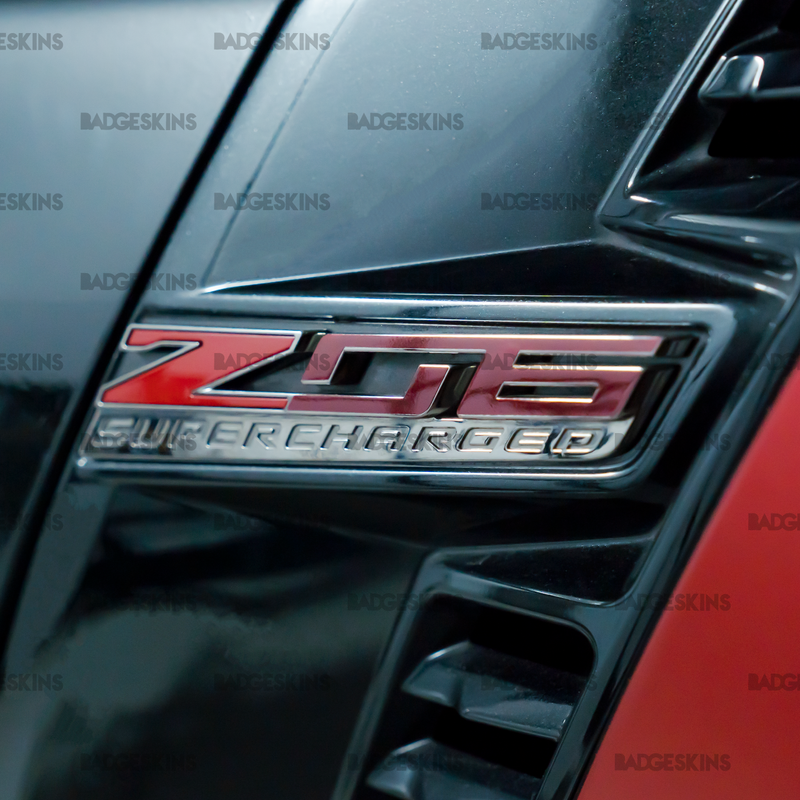 Load image into Gallery viewer, Chevrolet - C7 Z06 - Corvette - Fender "06" Badge Overlay