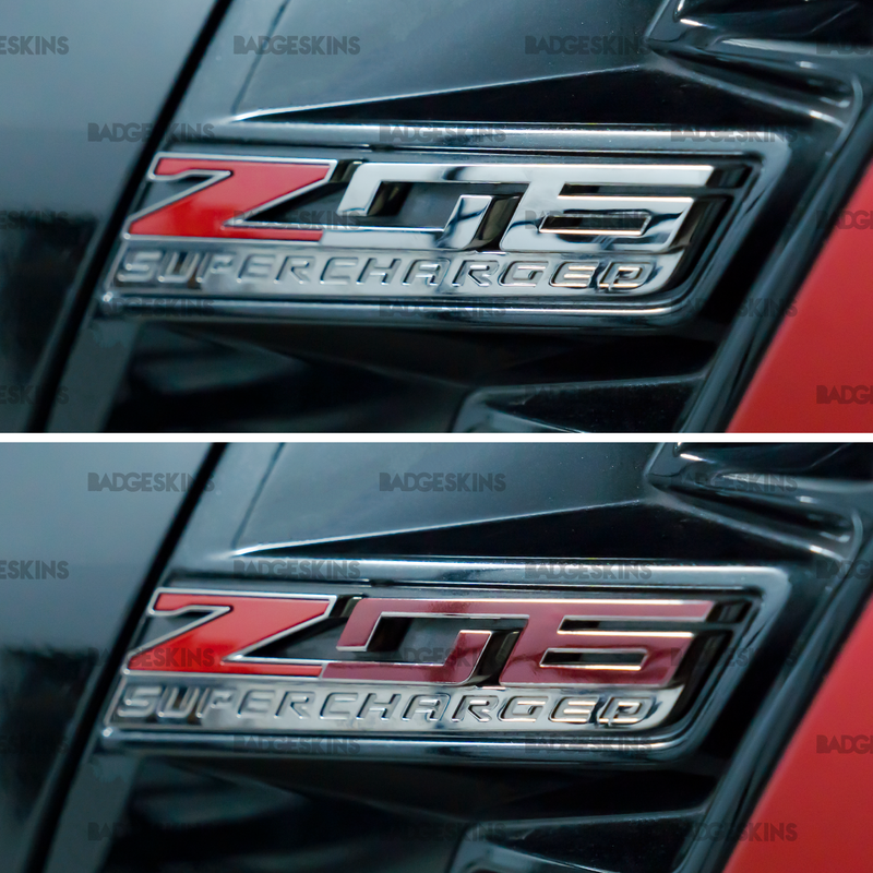 Load image into Gallery viewer, Chevrolet - C7 Z06 - Corvette - Fender "06" Badge Overlay