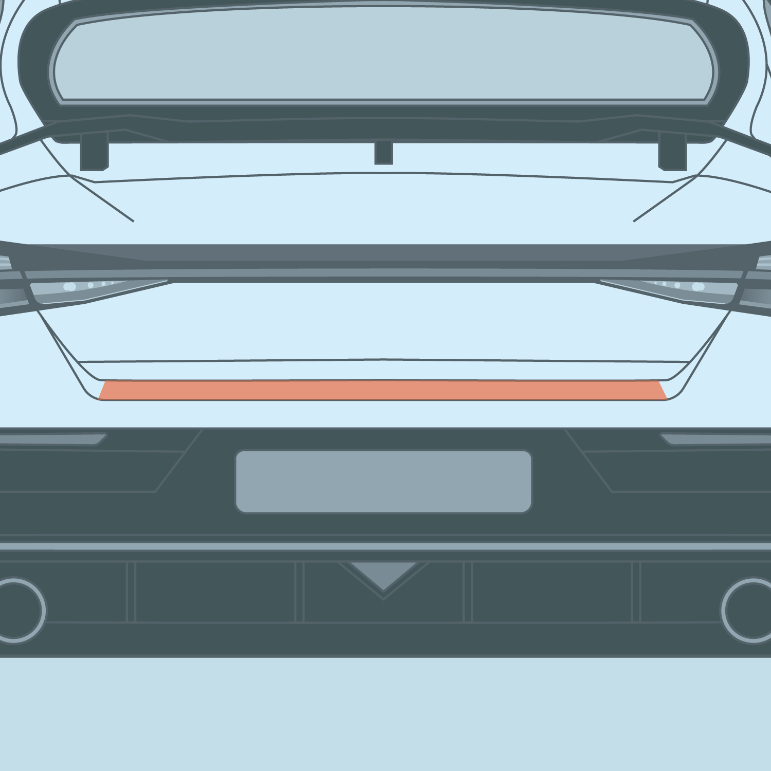 Hyundai - 7th Gen FL - Elantra - Trunk Ledge PPF – Badgeskins