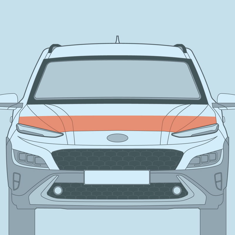 Load image into Gallery viewer, Hyundai - 1st Gen - Kona - Partial Hood PPF