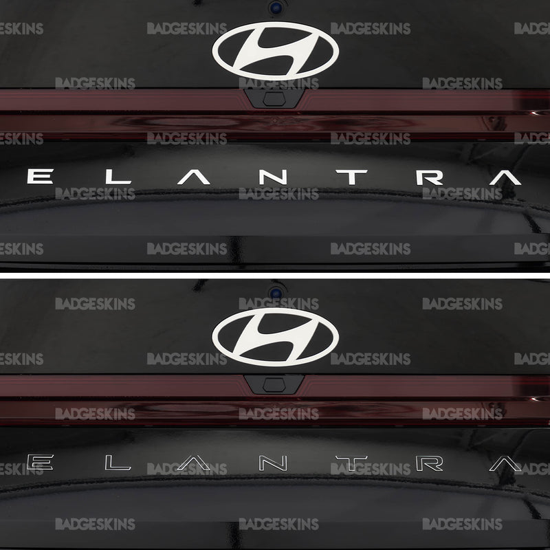Load image into Gallery viewer, Hyundai - 7th Gen FL - Elantra - Rear "ELANTRA" Badge Overlay