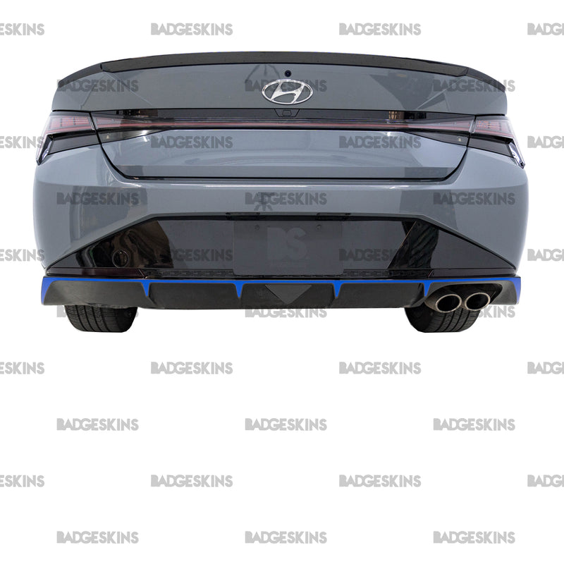 Load image into Gallery viewer, Hyundai - 7th Gen - Elantra N-Line - Rear Bumper Diffuser Accent Overlay