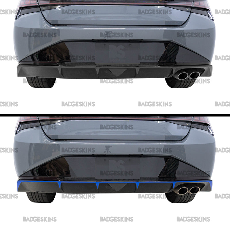 Load image into Gallery viewer, Hyundai - 7th Gen - Elantra N-Line - Rear Bumper Diffuser Accent Overlay