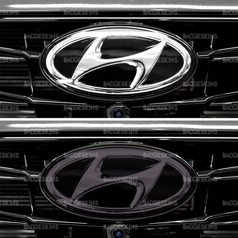 Load image into Gallery viewer, Hyundai - 8th Gen - Sonata - Front Smooth Tinted Hyundai Emblem Overlay