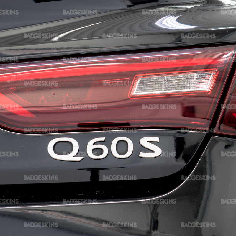 Load image into Gallery viewer, Infiniti - Q60S - Rear Q60 Badge Overlay
