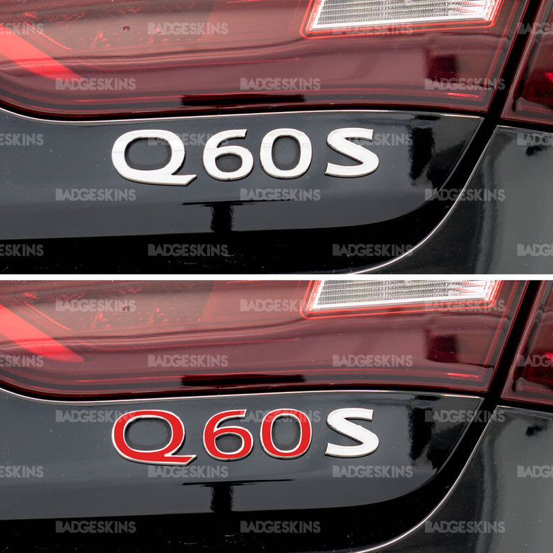 Load image into Gallery viewer, Infiniti - Q60S - Rear Q60 Badge Overlay
