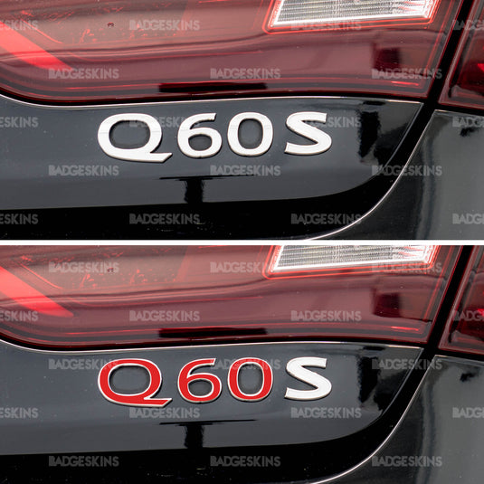 Infiniti - Q60S - Rear Q60 Badge Overlay