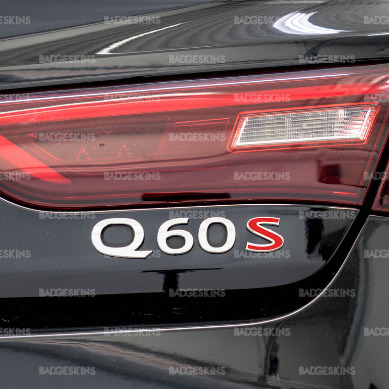 Load image into Gallery viewer, Infiniti - Q60S - Rear S Badge Inlay
