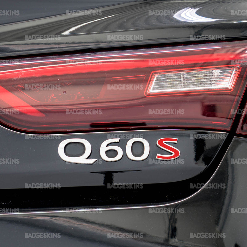 Load image into Gallery viewer, Infiniti - Q60S - Rear S Badge Inlay