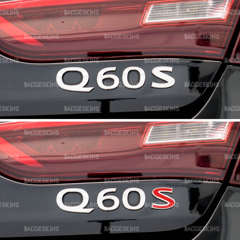Load image into Gallery viewer, Infiniti - Q60S - Rear S Badge Inlay