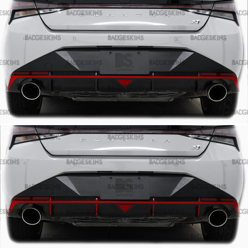 Load image into Gallery viewer, Hyundai - 7th Gen - Elantra N - Rear Bumper Diffuser Accent Overlay