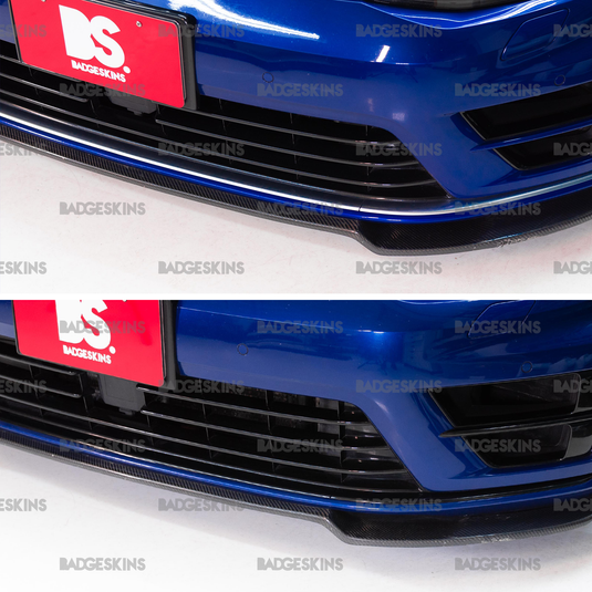 VW - MK7 - Golf R - Front Bumper Lower Chrome Delete