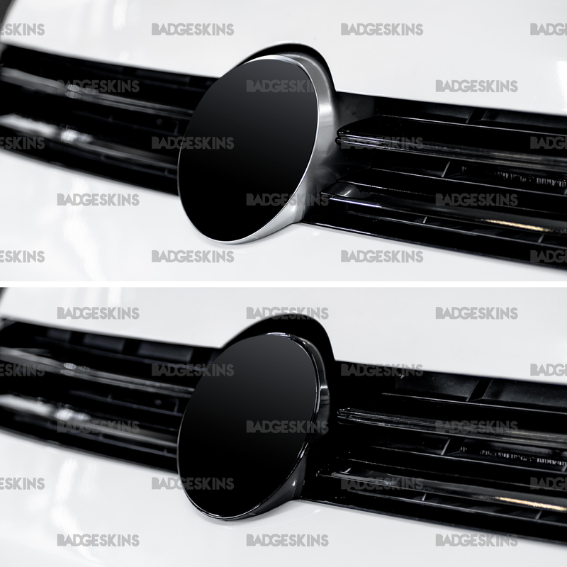 Load image into Gallery viewer, VW - MK7 - Golf R - Front Grille VW Emblem Housing Chrome Delete