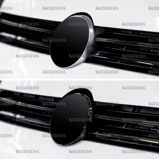 VW - MK7 - Golf R - Front Grille VW Emblem Housing Chrome Delete
