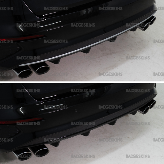 Audi - 8Y - S3 - Rear Bumper Chrome Lip Delete