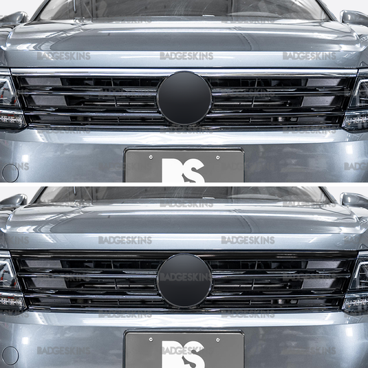 VW - MK2 - Tiguan - Front Grille Chrome Bar Delete V2 (Indents)