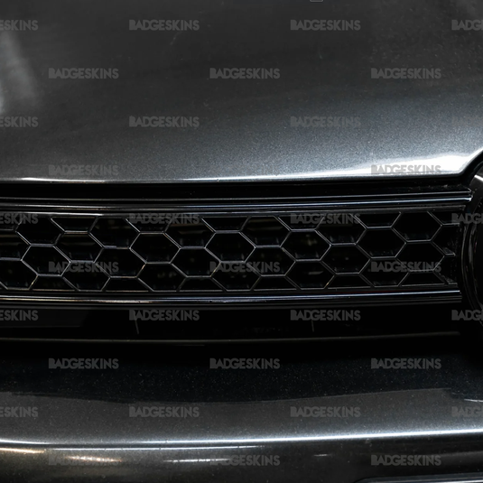 VW - MK6 - GTI Front Grille "Red Bar" Black Out Kit