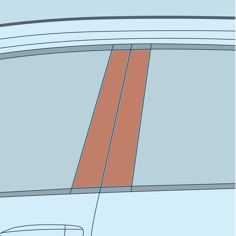 Load image into Gallery viewer, VW - MK7/7.5 - Golf - B-Pillar PPF Kit