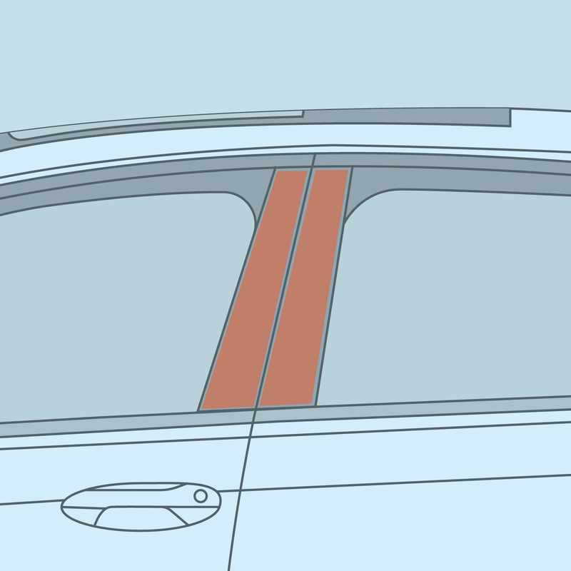 Load image into Gallery viewer, VW - MK8/8.5 - Golf - B-Pillar PPF Kit