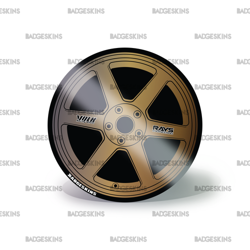 Wheel Decal - TE37 Bronze