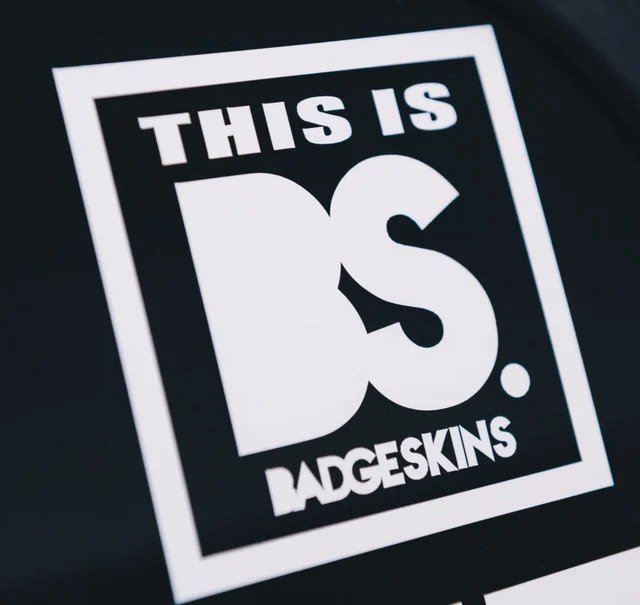Load image into Gallery viewer, &quot;This is BS. Badgeskins&quot; cut Decal
