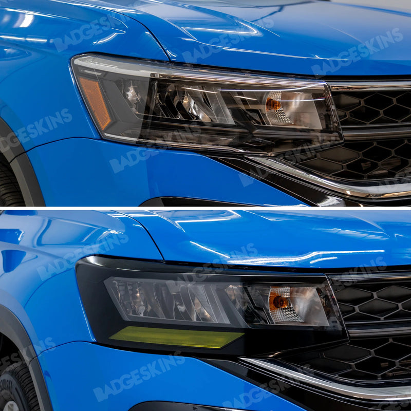 Load image into Gallery viewer, VW - MK1 - Taos - Headlight Eyelid Amber Delete & DRL Tint (LED Non-Projector)
