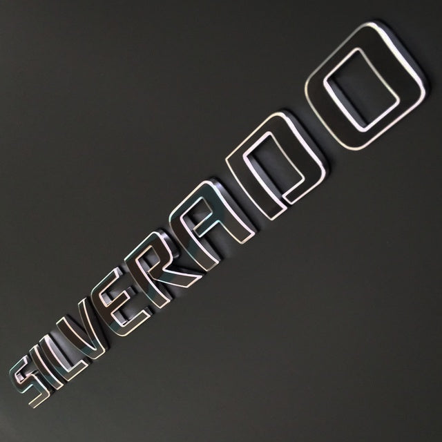 Load image into Gallery viewer, Chevrolet - 3rd Gen - Silverado - Rear Silverado Badge Overlay