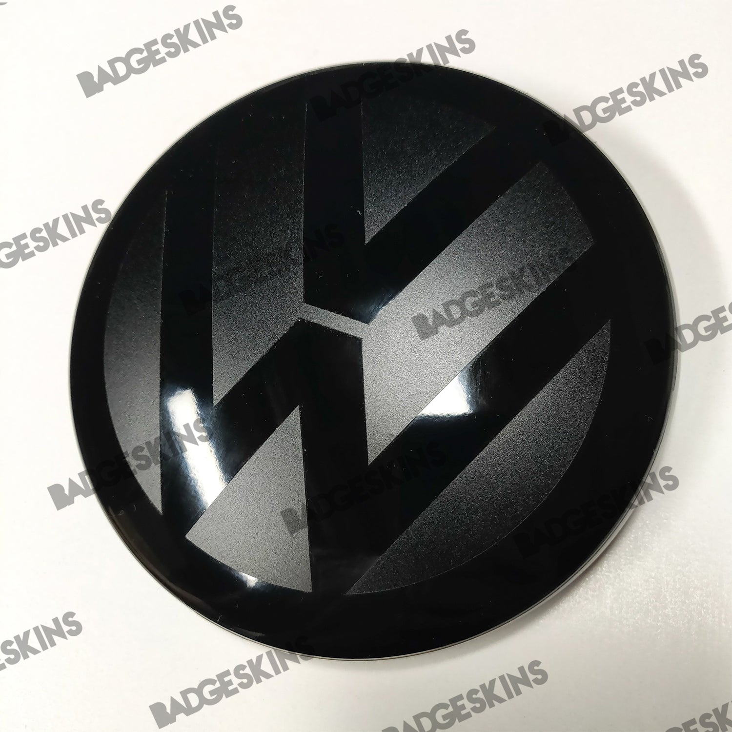 VW - T-Roc - Front Smooth VW Emblem Overlay – Badgeskins