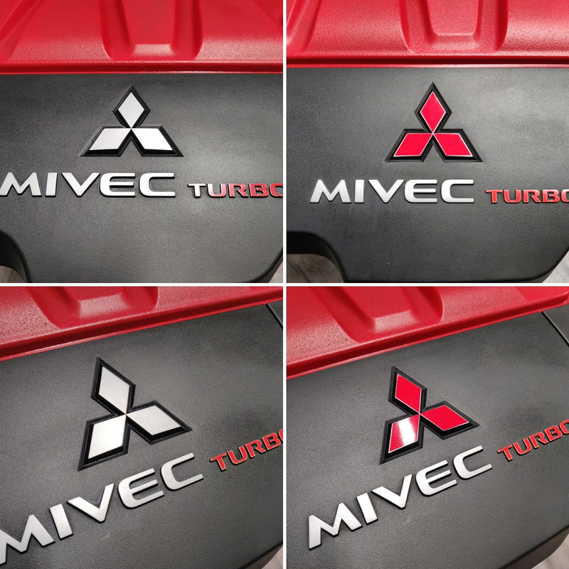 Load image into Gallery viewer, Mitsubishi - Lancer Evolution - Engine Cover Mitsubishi Emblem Overlay