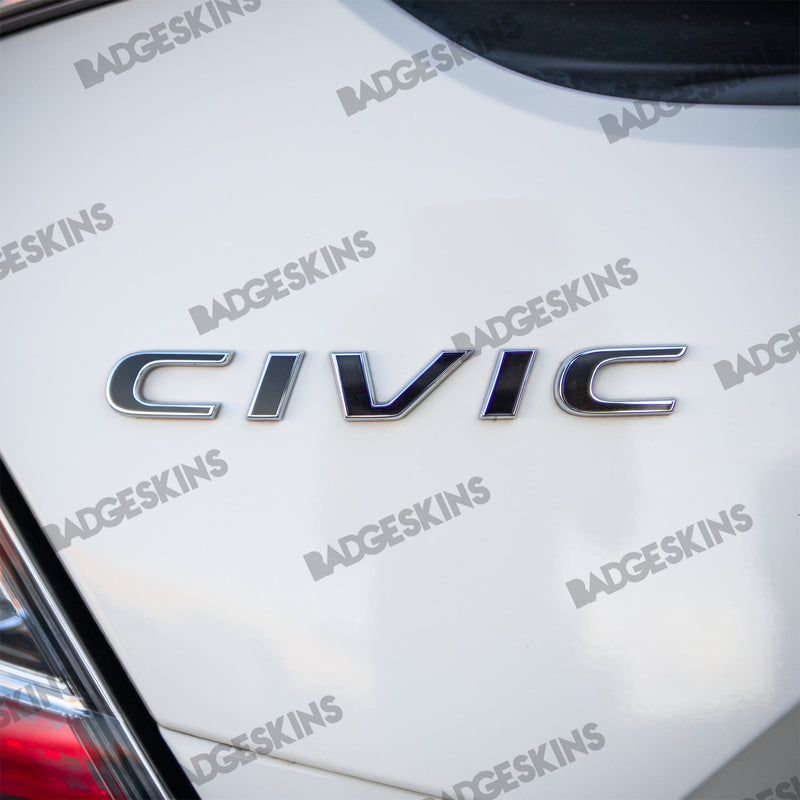 Load image into Gallery viewer, Honda - 10th Gen - Civic Type R - Rear Civic Badge Overlay (Large)