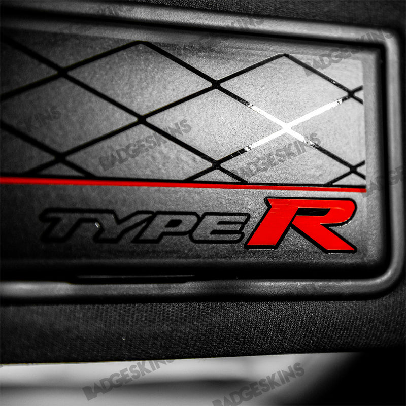 Load image into Gallery viewer, Honda - 10th Gen - Civic Type R - Sun Visor Warning Label Overlay