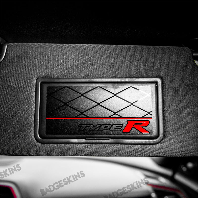 Load image into Gallery viewer, Honda - 10th Gen - Civic Type R - Sun Visor Warning Label Overlay