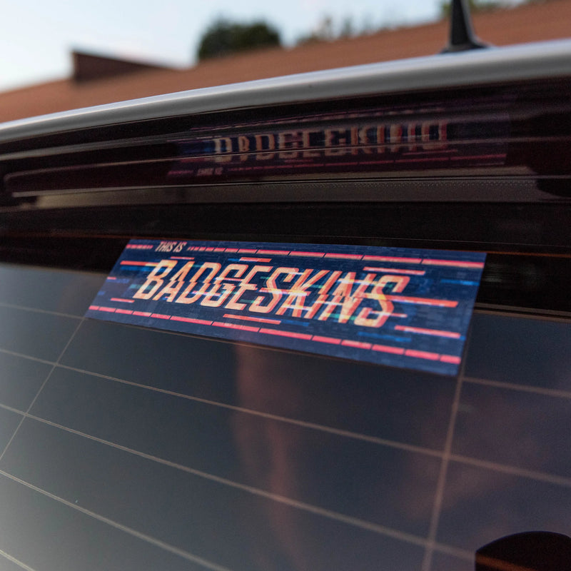 Load image into Gallery viewer, Badgeskins Into The Glitch Slap Sticker