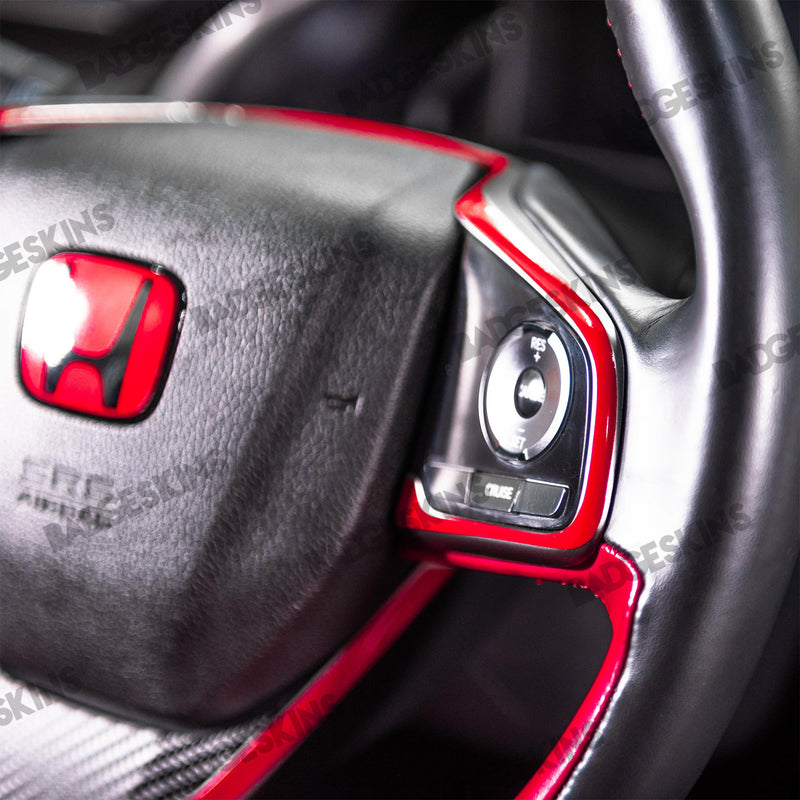 Load image into Gallery viewer, Honda - 10th Gen - Civic - Steering Wheel Cowl Accent Overlay