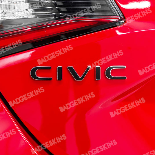 Honda - 11th Gen - Civic - Rear "Civic" Badge Overlay